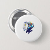 Zeus-Gott-Geschenk für griechische Götter Lover Button (Vorne & Hinten)