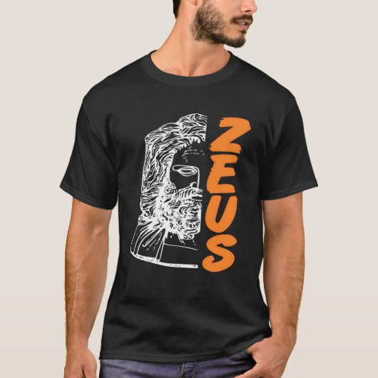 Zeus Greek God of Thunder Power Strength Olympus L T-Shirt (Vorderseite)