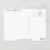 Zeus, greek god postkarte (Rückseite)