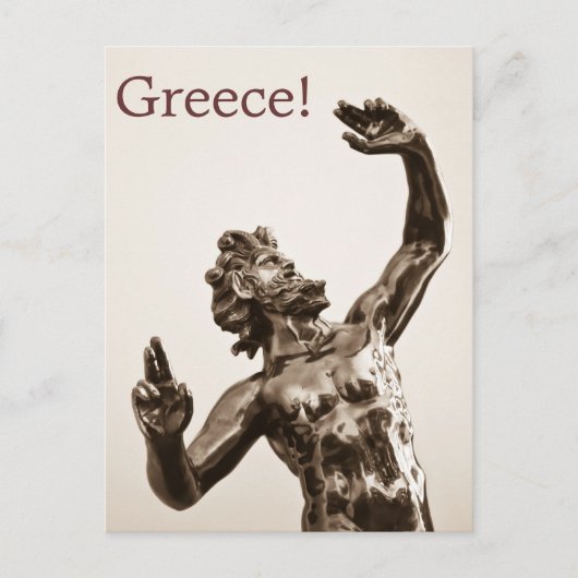 Zeus, greek god postkarte (Vorderseite)