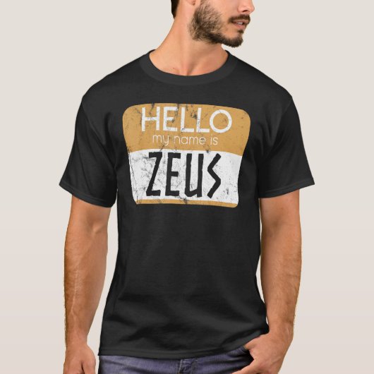 Zeus Greek Mythology Ancient Greek God Greek Mytho T-Shirt (Vorderseite)