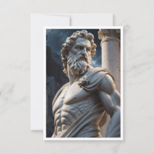 Zeus Griechische Götterstatue Einladung