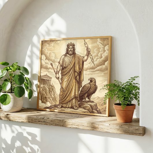 Zeus Griechische Mythologie Poster