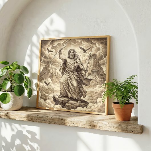 Zeus Griechische Mythologie Poster