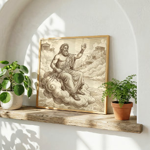 Zeus Griechische Mythologie Poster