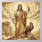 Zeus Griechische Mythologie Poster (Vorne)