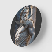 Zeus Griechischer Gott Statue Runde Uhr (Winkel)