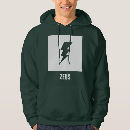 Zeus griechisches Mythologie-Gott-Symbol Hoodie (Vorderseite)