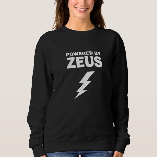 Zeus Halloween Griechischer Gott Sweatshirt (Vorderseite)