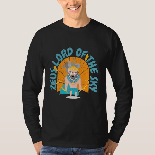 Zeus Herr Donner Gott werfen werfend T-Shirt (Vorderseite)