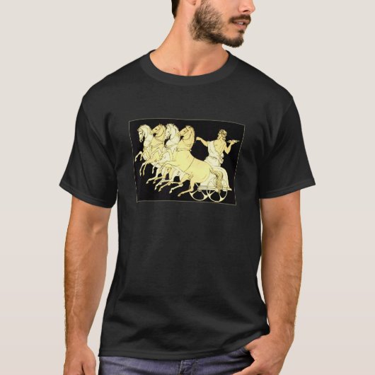 Zeus In Chariot With Thunder And Horses T-Shirt (Vorderseite)