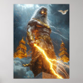Zeus, König des Himmel - Gott des Donners Poster (Vorne)