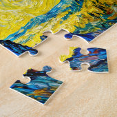 Zeus on Stormy Rocks with Lightning Bolt and Eagle Puzzle (Seite)