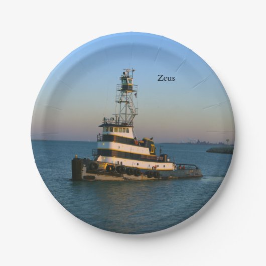 Zeus-Papierplatte Pappteller (Vorderseite)