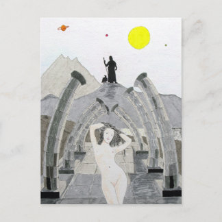 Zeus Ponders über das Schicksal von Aphrodite Postkarte