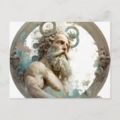 Zeus Postcard Illustration Postkarte (Vorderseite)
