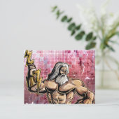 Zeus Postkarte (Stehend Vorderseite)