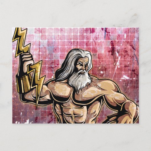 Zeus Postkarte (Vorderseite)