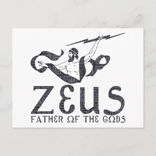 Zeus Postkarte (Vorderseite)