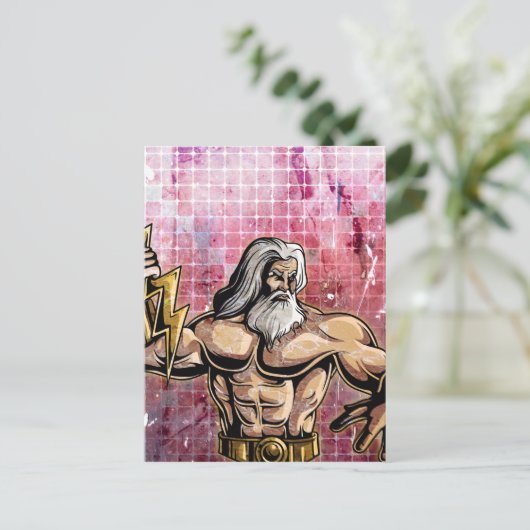 Zeus Postkarte (Stehend Vorderseite)