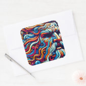 ZEUS QUADRATISCHER AUFKLEBER (Umschlag)