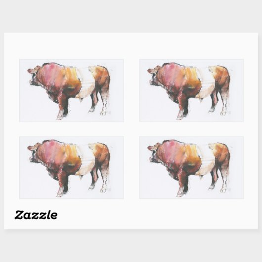 Zeus Rechteckiger Aufkleber (Blatt)