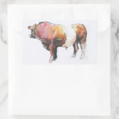 Zeus Rechteckiger Aufkleber (Tasche)