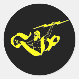 Zeus Runder Aufkleber