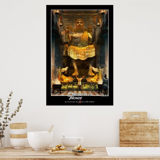 Zeus Statue bei Olympia Poster (Küche)