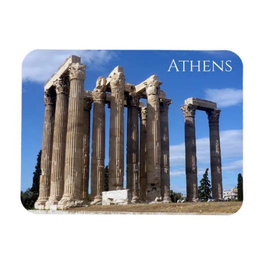 Zeus Tempel Athens Magnet (Horizontal)