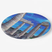 Zeus-Tempel - Nemea Pappteller (Schrägansicht)