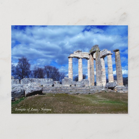 Zeus-Tempel - Nemea Postkarte (Vorderseite)