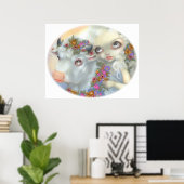 Zeus und Europa ART PRINT-Blütenbulle Poster (Heimbüro)