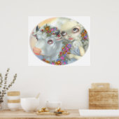 Zeus und Europa ART PRINT-Blütenbulle Poster (Küche)