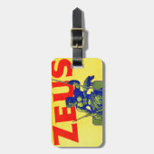 Zeus - Vintager Plakat-Entwurf Gepäckanhänger (Vorderseite vertikal)