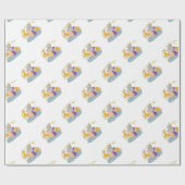 Zeusausübendes Thunderbolt-Blitz-Zeichnen Geschenkpapier (Flach)