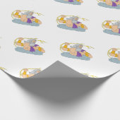 Zeusausübendes Thunderbolt-Blitz-Zeichnen Geschenkpapier (Ecke)