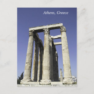 Zeustempel - Athen, Griechenland Postkarte