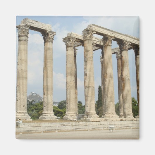 Zeustempel Magnet (Vorne)