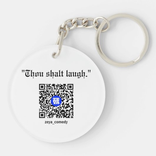 Zeya Comedy Acrylic Schlüsselanhänger (Rückseite)