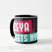 Zeya trifft NY-Tasse Tasse (Vorderseite Links)