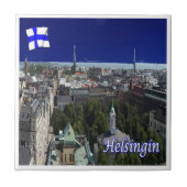 zFI007 HELSINKI panorama, Finnland, Fliese (Vorderseite)