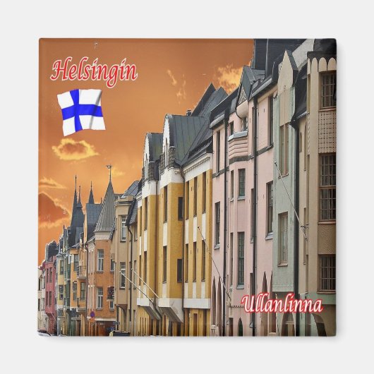 zFI009 HELSINKI, Helsingfors, Ullanlinna, Kühlschr Magnet (Vorne)