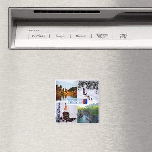 zFI010 LAPLAND SEE INARI LAMMINTUPA SANTA CLAUS, Magnet (In Situ (Geschirrspüler))