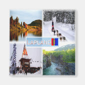zFI010 LAPLAND SEE INARI LAMMINTUPA SANTA CLAUS, Magnet (Vorne)