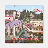 zFJ004 FIJI, Suva, Business District, Fridge Magnet (Vorne)