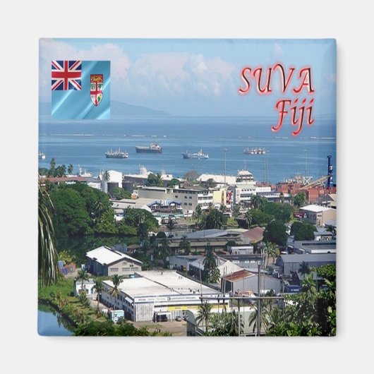 zFJ009 FIJI, SUVA City, Walu Bay Industrial,Kühlsc Magnet (Vorne)