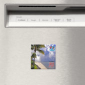 zFJ012 FIJI, DENARAU ISLAND, Ozeanien, Kühlschrank Magnet (In Situ (Geschirrspüler))