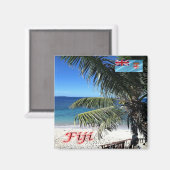 zFJ013 FIJI, MATAMANOA, Strand, Ozeanien, Kühlschr Magnet (Vorderseite/Rückseite)