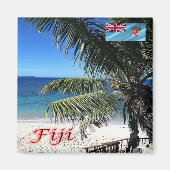 zFJ013 FIJI, MATAMANOA, Strand, Ozeanien, Kühlschr Magnet (Vorne)